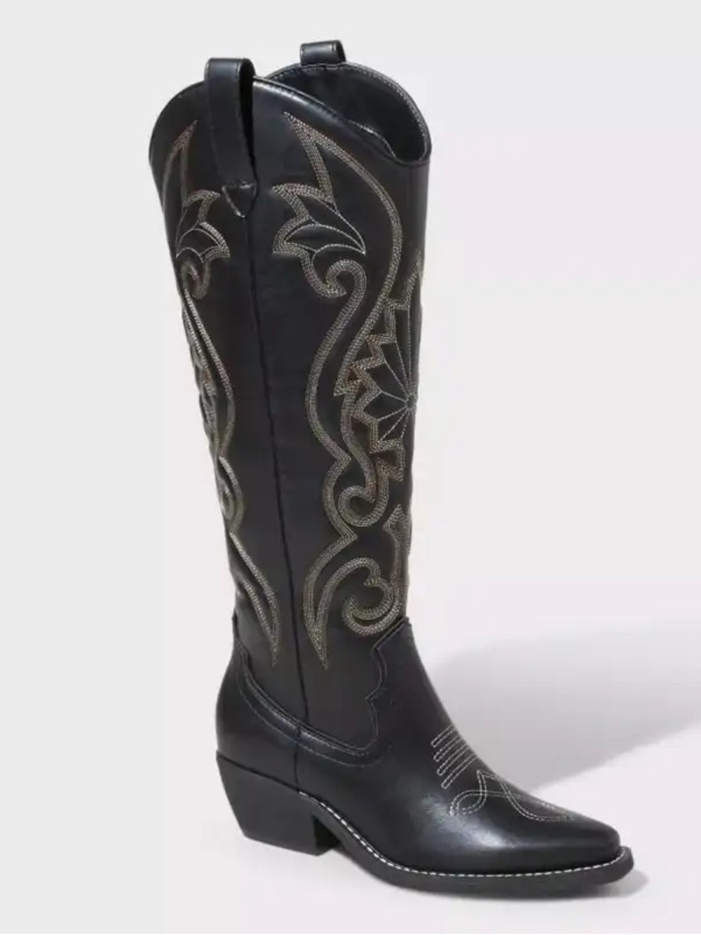 Wild Fable Kenzi Western Cowboy Boots in Black Size 7